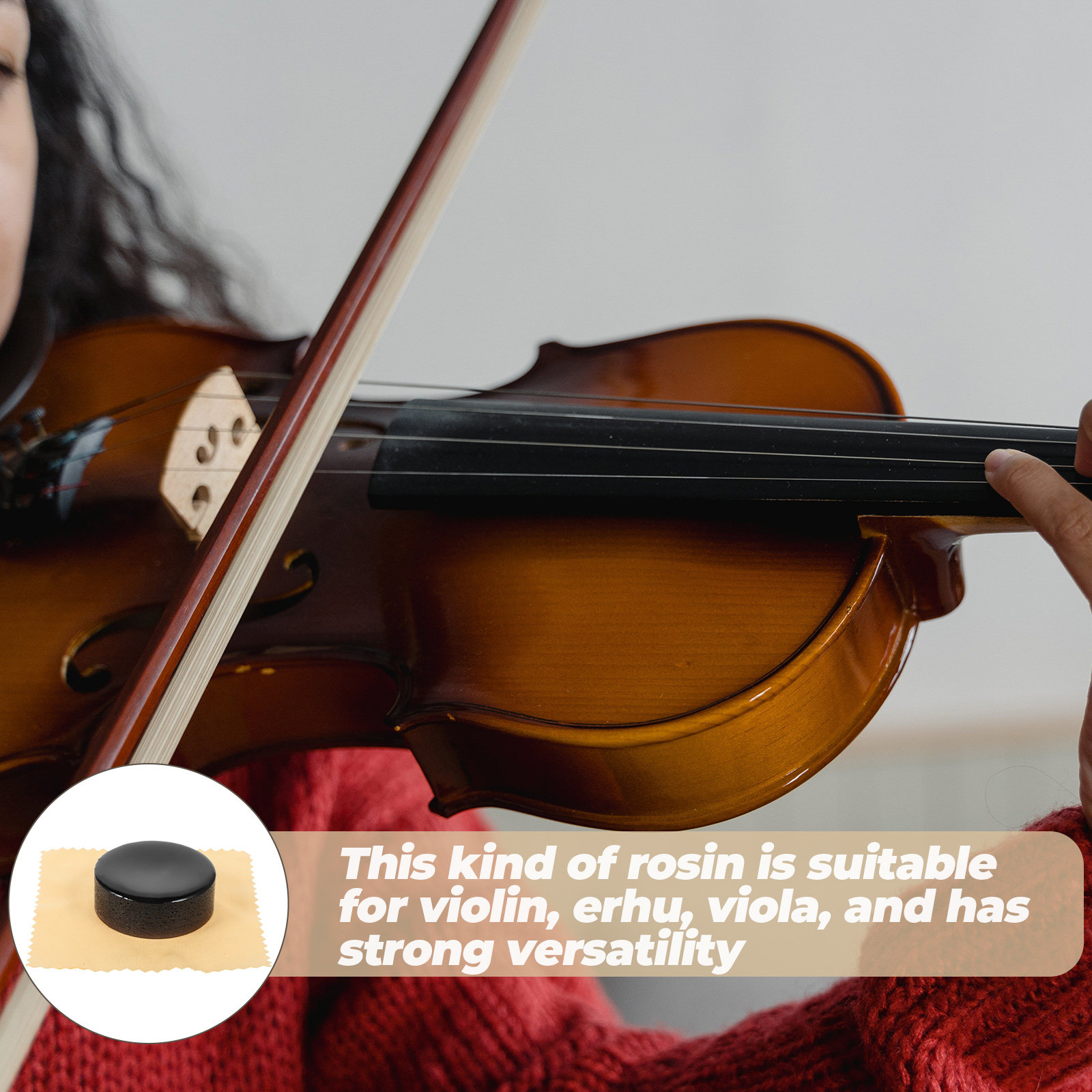 Violin Rosin Bow - 4Pcs Low Dust Rosin Natural String