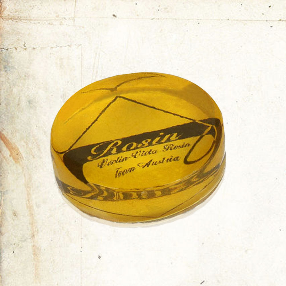Violin Rosin Bow - Transparent Yellow Low Dust Rosin Natural