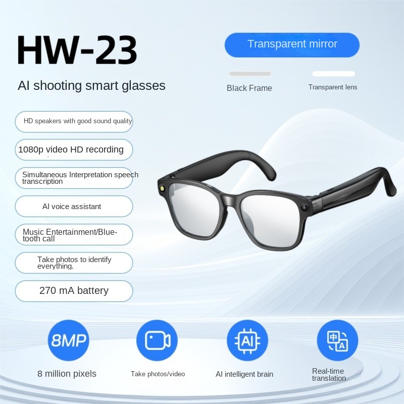 Audio Music To Video Ai - AI Smart Glasses 800W Camera Metal