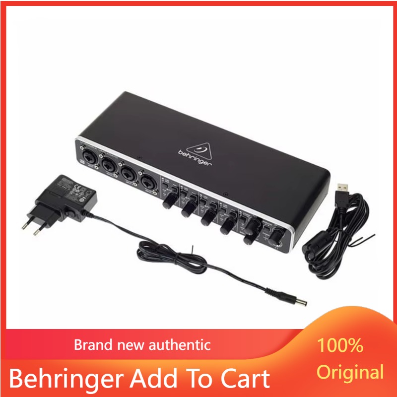Audio Interface Usb - 2026 Behringer UMC404HD Sound Card 4-In/4-Out