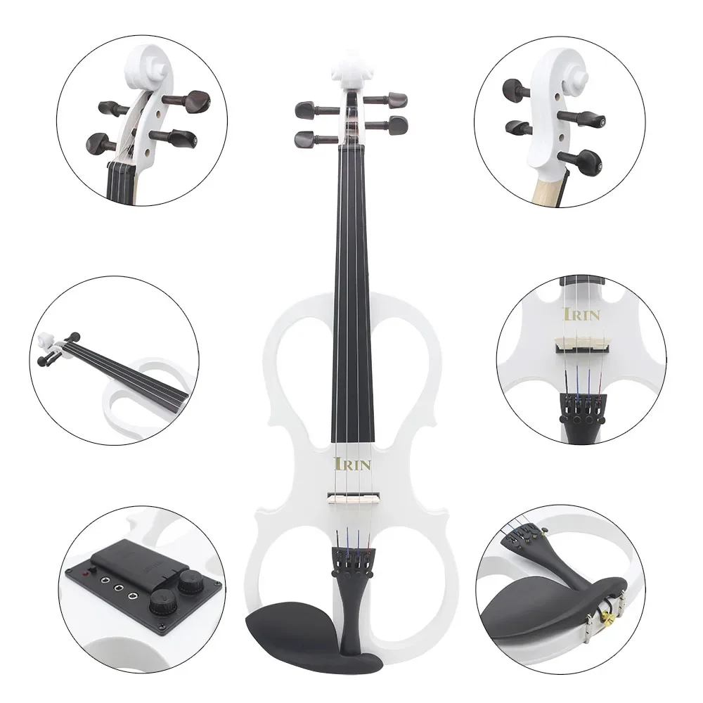 IRIN 4/4 Electric Violin Maple - Violin Rosin Bow ulasan dan harga