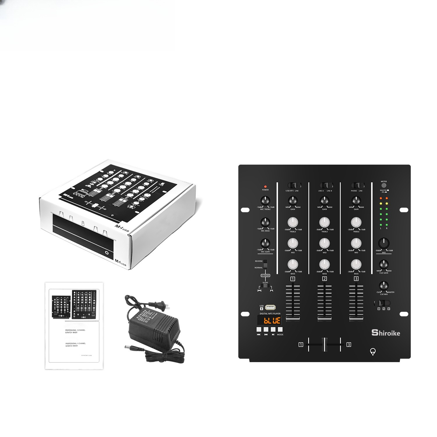 4-Channel DJ Mixer, Profession - Audio Interface Usb ulasan dan harga