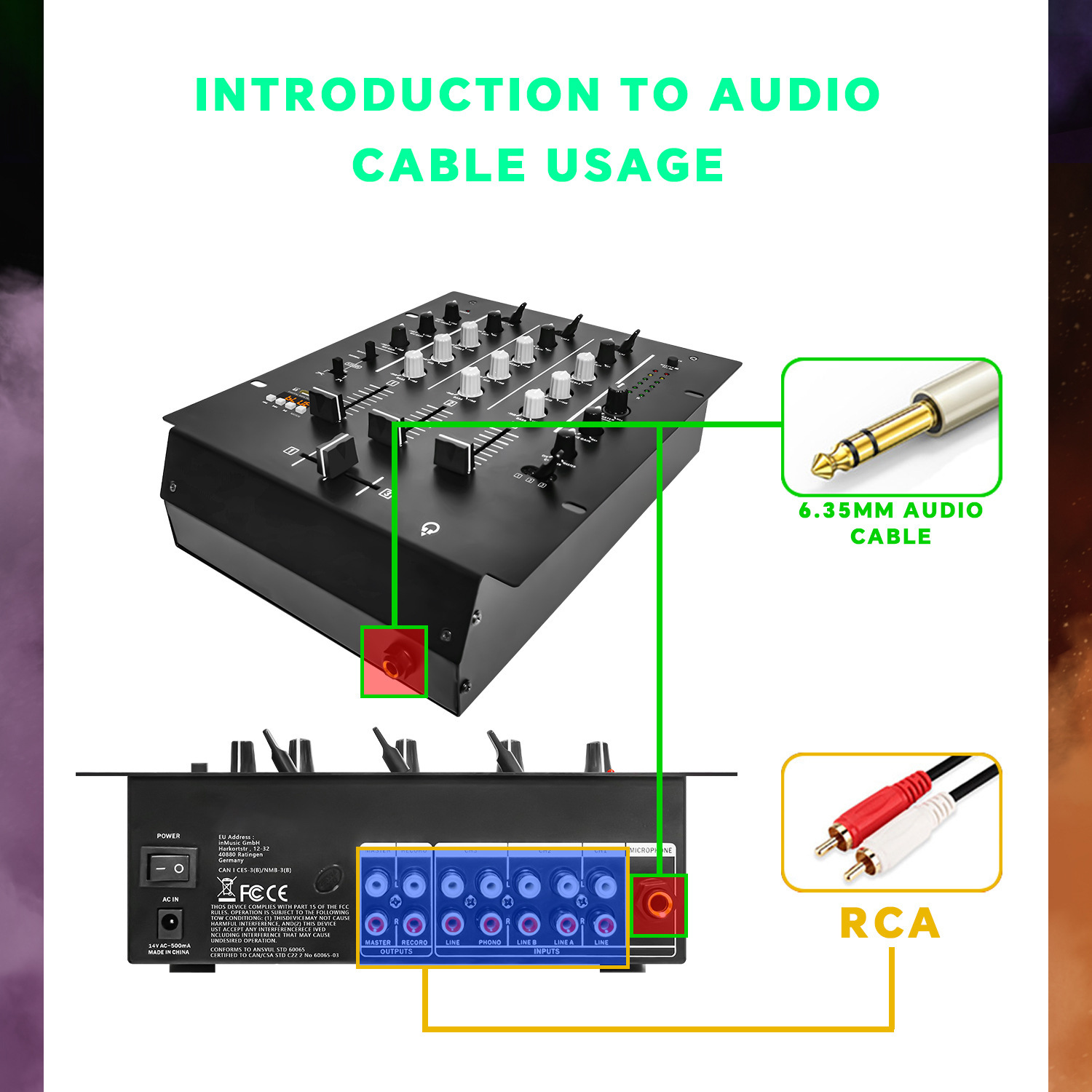 4-Channel DJ Mixer, Profession - Audio Interface Usb ulasan dan harga