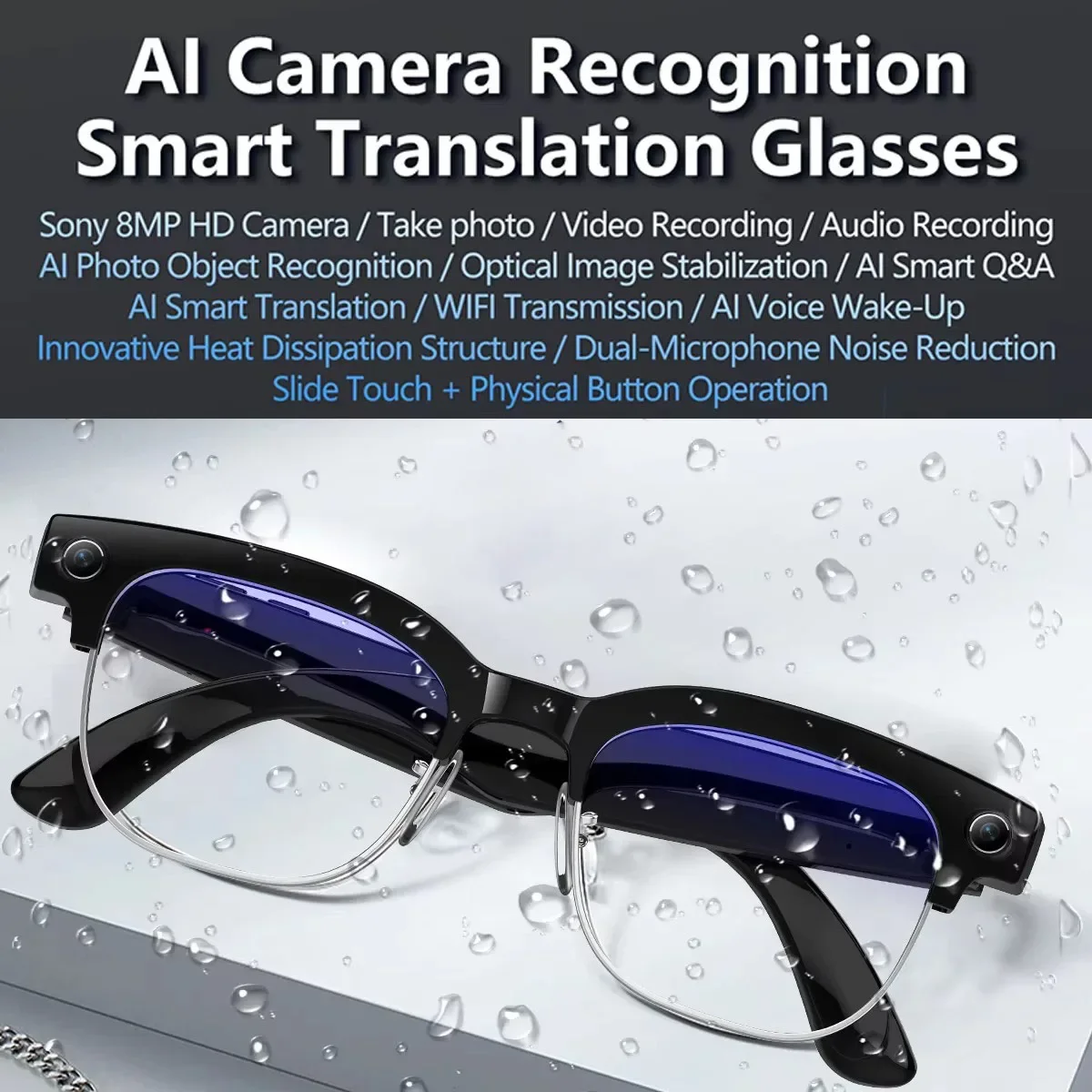 AI Smart Translation Glasses w - Audio Music To Video Ai ulasan dan harga