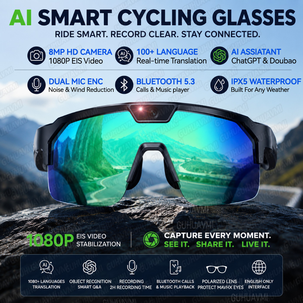 2026 Upgrade Smart Glasses wit - Audio Music To Video Ai ulasan dan harga