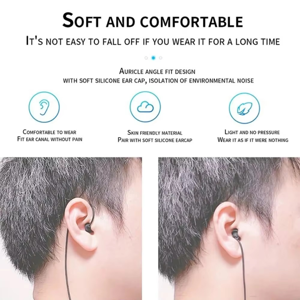 3.5mm Short Wired Headphones S - Audio Music Free Mp3 ulasan dan harga