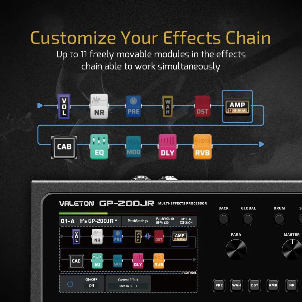VALETON GP-200JR Guitar Bass A - Audio Interface Usb ulasan dan harga