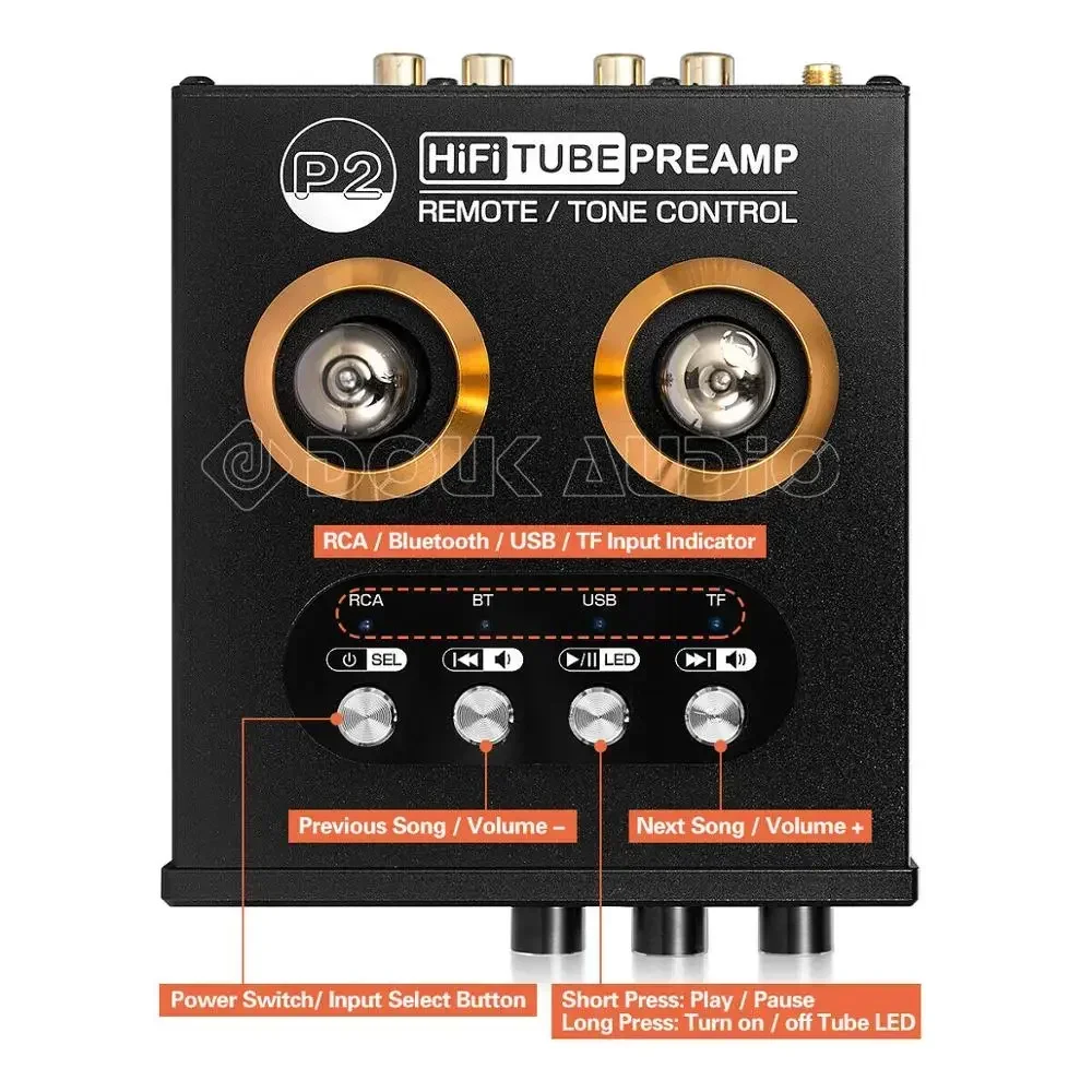 Douk Audio P2 HiFi Vacuum Tube - Audio Player With Youtube Music ulasan dan harga